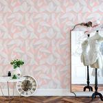 Papel de Parede Triângulos 3D Tons de Rosa