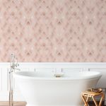 Papel de Parede Triângulos Rose Gold
