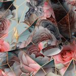 Papel de Parede Flores Coloridas Abstrato