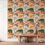 Papel de Parede Boho Floral Abstrato