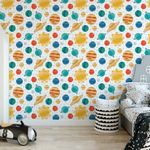 Papel de Parede Infantil Planetas