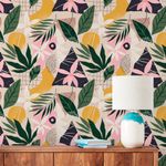 Papel de Parede Folhagens Colagem