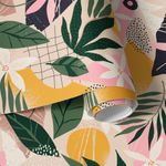 Papel de Parede Folhagens Colagem