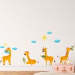Adesivo de Parede Infantil Girafinhas Divertidas