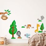 Adesivo de Parede Infantil Animais Safari