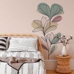 Adesivo de Parede Floral Boho