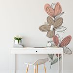 Adesivo de Parede Flores Boho Chic