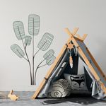 Adesivo de Parede Árvore Abstrata Linhas