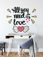 Adesivo de Parede All Youo Need Is Love