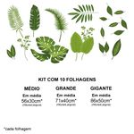 Adesivo de Parede kit Folhas Tropical