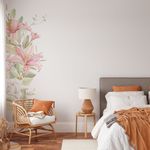 Adesivo de Parede Floral de Canto Lírios