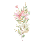 Adesivo de Parede Floral Lírios