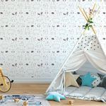 Papel de Parede Infantil Animais Minimalista