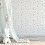 Papel de Parede Infantil Ramos Coloridos