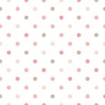 Papel de Parede Infantil Bolinhas Tons de Rosa