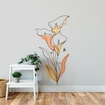 Adesivo de Parede Floral Boho Tulipas