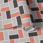 Papel de Parede Geométrico Retângulos e Linhas Geométricas