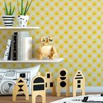 Papel de Parede Infantil Sol Desenho Padrão Pequeno