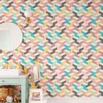 Papel de Parede Infantil Formas 3D