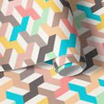 Papel de Parede Infantil Formas 3D