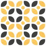 Papel de Parede Abstrato Formas Geométricas (Preto e Dourado)