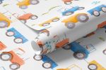 Papel de Parede Infantil Tratores Aquarela
