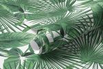 Papel de Parede Estampa de Folhas Tropicais