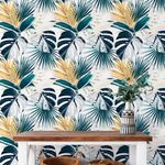 Papel de Parede Floral Tropical Folhagens