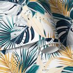 Papel de Parede Floral Tropical Folhagens