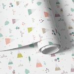Papel de Parede Montanhas Flores e Ramos
