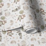 Papel de Parede Infantil Aquarela Baby Animais