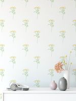 Papel de Parede Floral Aquarela Botânico