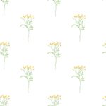 Papel de Parede Floral Aquarela Botânico