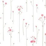 Papel de Parede Floral Delicado Minimalista