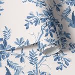 Papel de Parede Floral e Pássaros