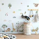 Adesivo de Parede Infantil Savana Aquarela