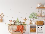 Adesivo de Parede Infantil Aquarela Floresta Encantada