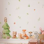 Kit Adesivos de Parede Aquarela Floresta Infantil