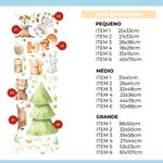 Kit Adesivos de Parede Aquarela Floresta Infantil