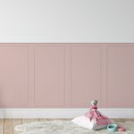Papel de Parede Meia Parede Cercadinho Rosa Ternura