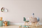  Papel de Parede Infantil Xadrez Marrom