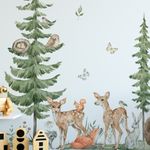 Adesivo de Parede Bosque Alegre Aquarela Cores e Vida