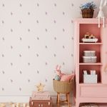 Kit Adesivo Decorativo de Parede Ramos de Flores Lilás Elegantes