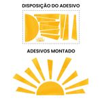 Adesivo de Parede Infantil Sol Radiante e Feliz