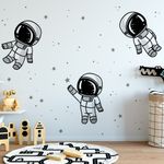 Kit Adesivos de Parede Infantil Aventura no Espaço e Astronautas