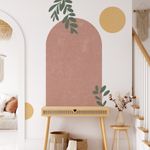 Kit Adesivos de Parede Boho Moderno Formas e Folhagens