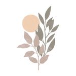Adesivo de Parede Floral Botânico Estilo Boho Minimalista