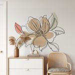 Adesivo de Parede Floral Boho Chic Delicado
