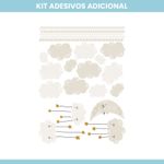 Kit Adesivos de Parede Infantil Montanhas Geométricas Escandinavas
