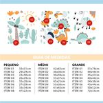 Kit Adesivos de Parede Infantil Dinossauros Aventura Jurássica